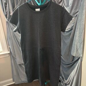 Columbia Grey Dress with waist tie